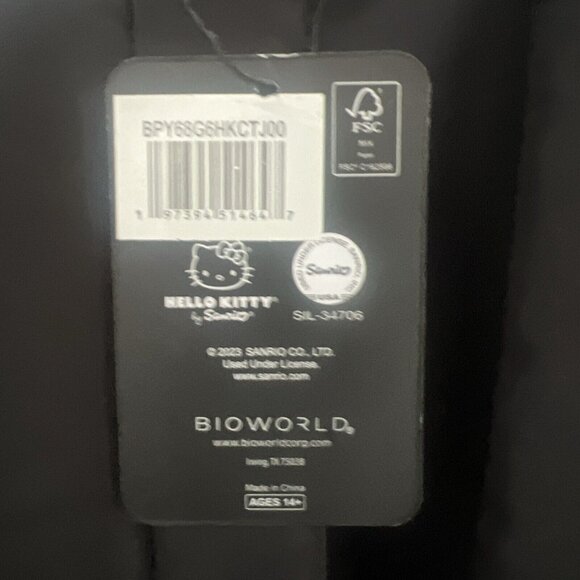 Hello Kitty By Sanrio Backpack Full Size 16” All Over Print New W/ Tags Bioworld - Picture 3 of 6